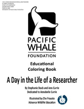 A Day in the Life of a Researcher - Pacific Whale Foundation Educational Coloring Book