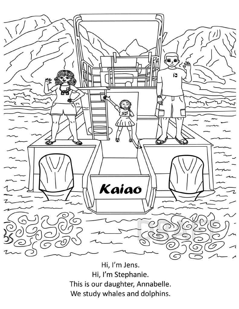 A Day in the Life of a Researcher - Pacific Whale Foundation Educational Coloring Book