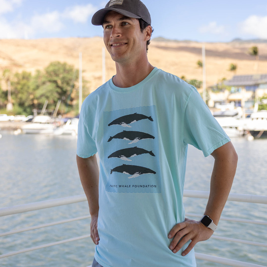 Stacked Whales Men's Short-Sleeve T-Shirt