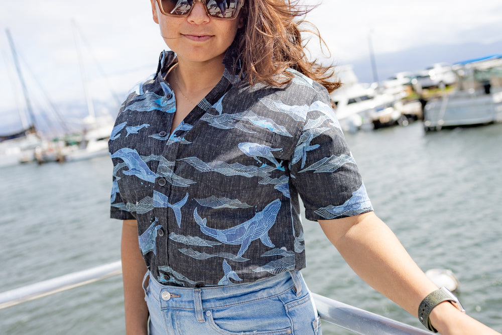 Kahala x Pacific Whale Foundation Aloha Shirt Womens