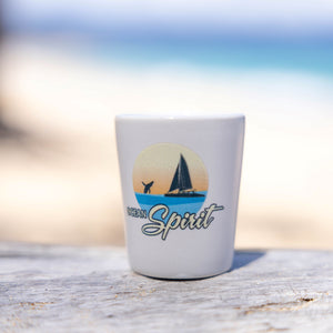 Ocean Spirit Men's Short Sleeve T-Shirt and Shot Glass