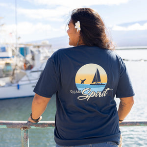 Ocean Spirit Men's Short Sleeve T-Shirt and Shot Glass