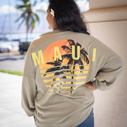 Maui Palm Sage Long Sleeve Jersey