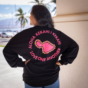 Maui Wildfire Disaster Relief Long Sleeve Jersey and Sticker - ALOHA KEKAHI I KEKAHI